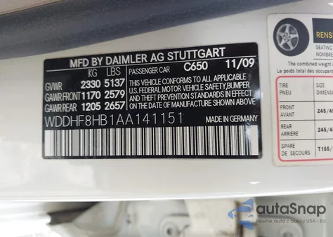 2010 Mercedes-Benz E 350 4Matic from USA, damaged, VIN WDDHF8HB1AA141151